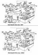 Carburetor And Fuel Tank Assy Diagram and Parts List for 110905-0281-99  Briggs and Stratton Engine